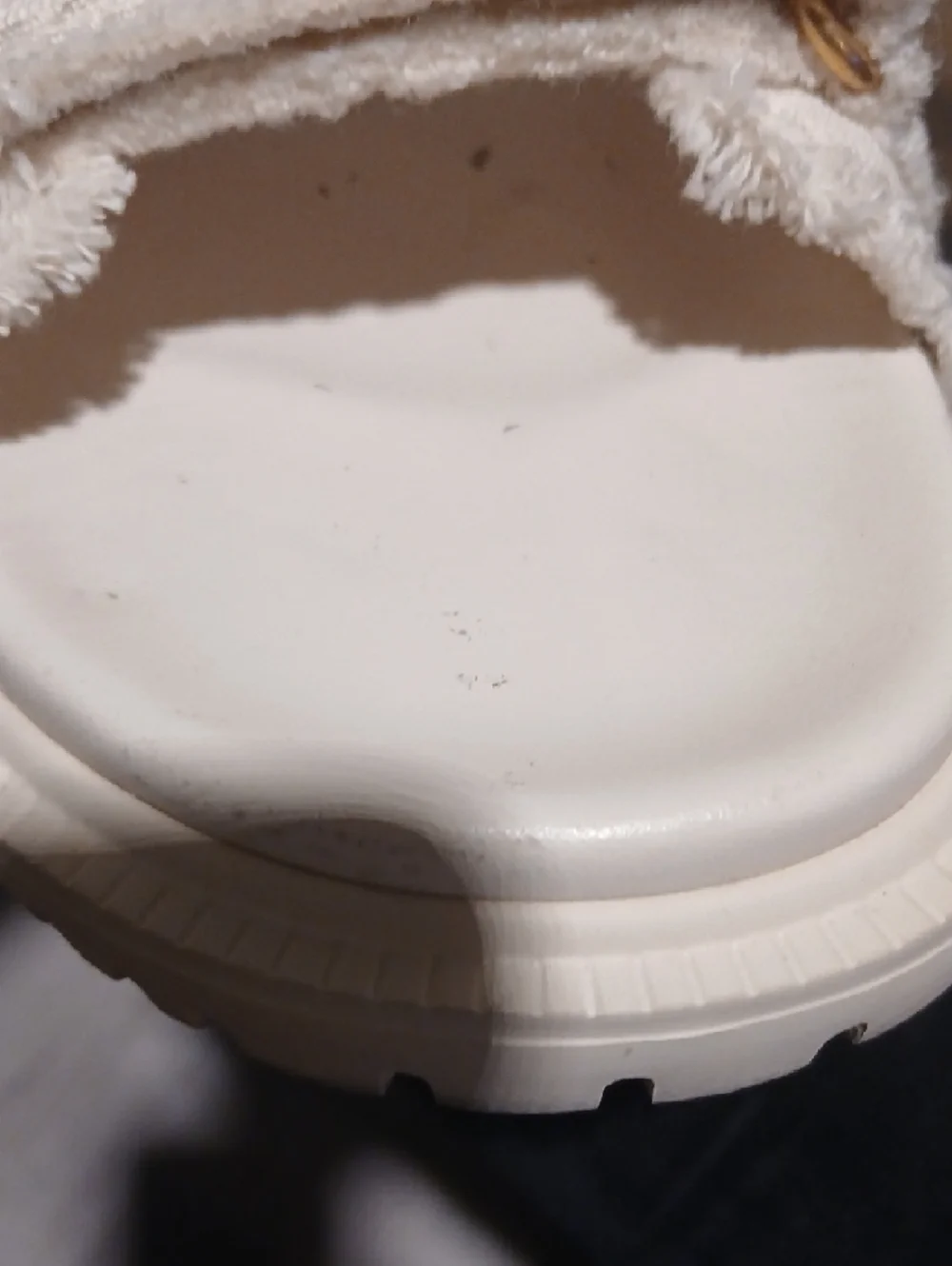 Christian Dior Dioract Sandals – Ivory Canvas – Gold Logo - Picture 6 of 12